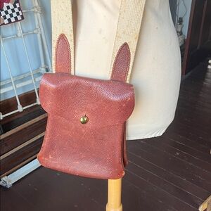 Brown Leather boho cross body Women's Bag